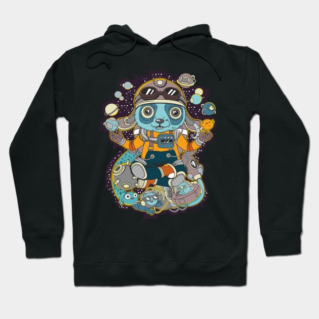 Cosmo Panda Hoodie by idiotstile